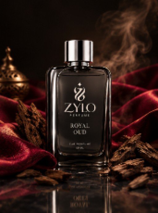 Zylo Royal Oud bottle with oud wood and saffron